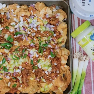 Buffalo Chick’n Irish Nachos Vegan Recipe