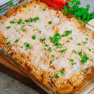 Chicken Pasta Bake Vegan Recipe
