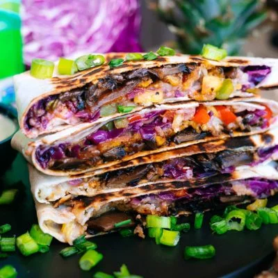 Caribbean Crunch Wrap Vegan Recipe