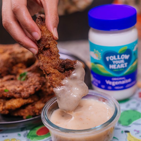 Fried Vegan Chicken and Gravy Vegan Recipe