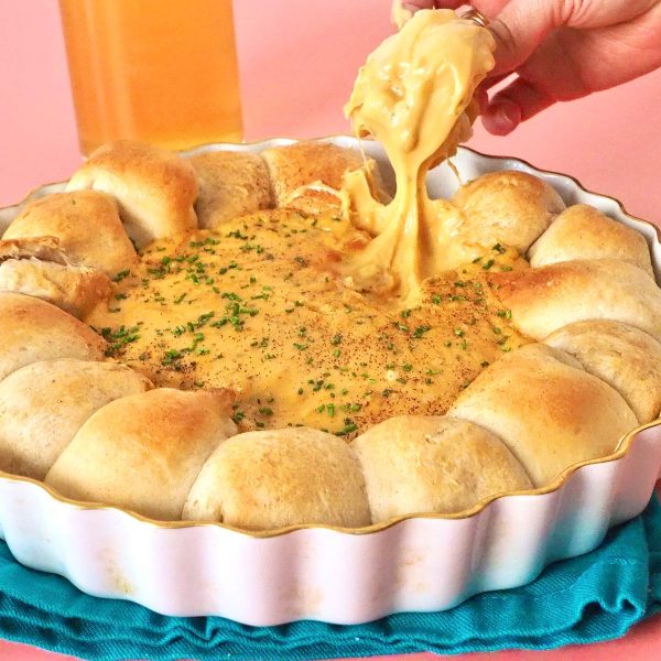 Beer Cheese Pull-Apart Bread Vegan Recipe