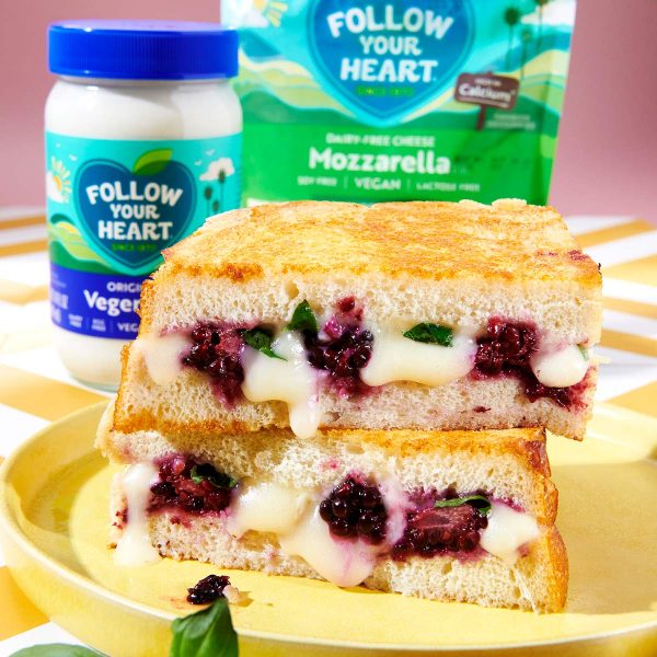 Blackberry Basil Grilled Cheese Vegan Recipe