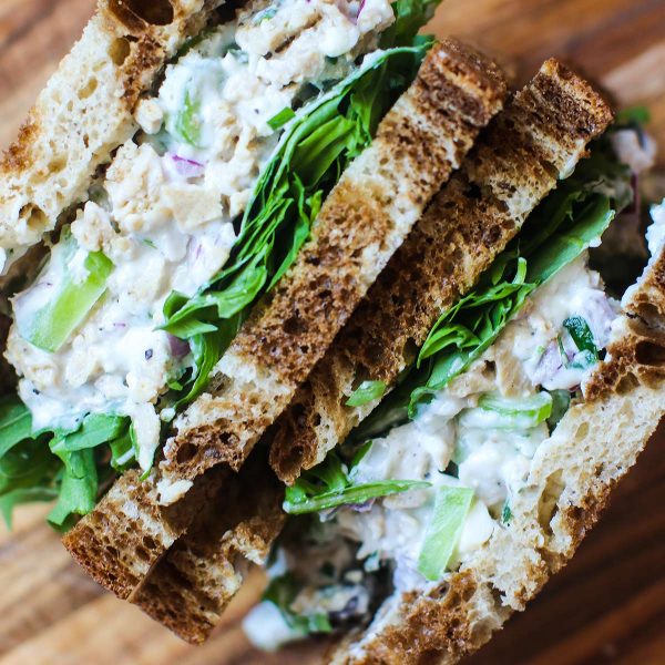 Bleu Cheese Chicken Salad Sandwich Vegan Recipe