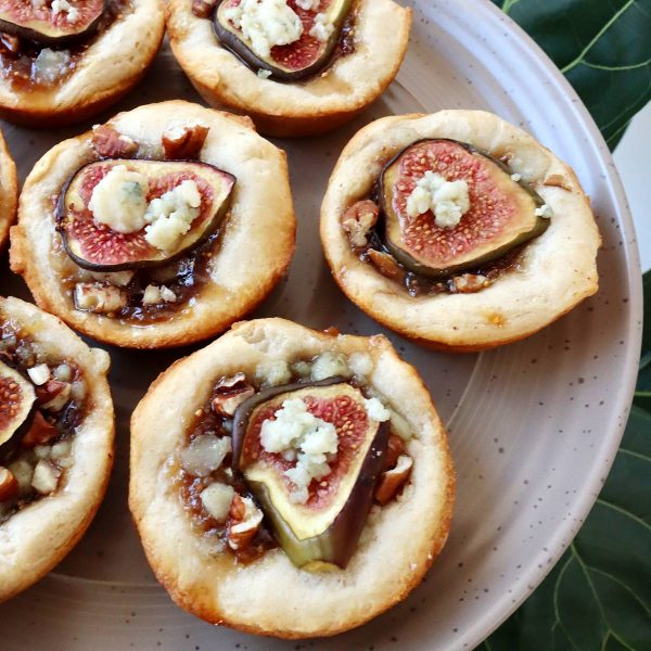 Bleu Cheese & Fig Tartlets Vegan Recipe