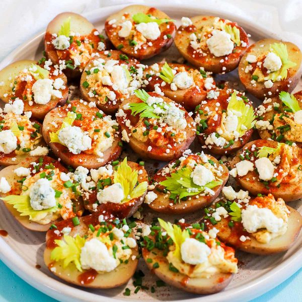 Bloody Mary Deviled Potatoes Vegan Recipe