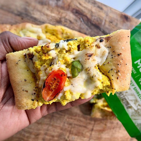 Breakfast Pizza Boat Vegan Recipe