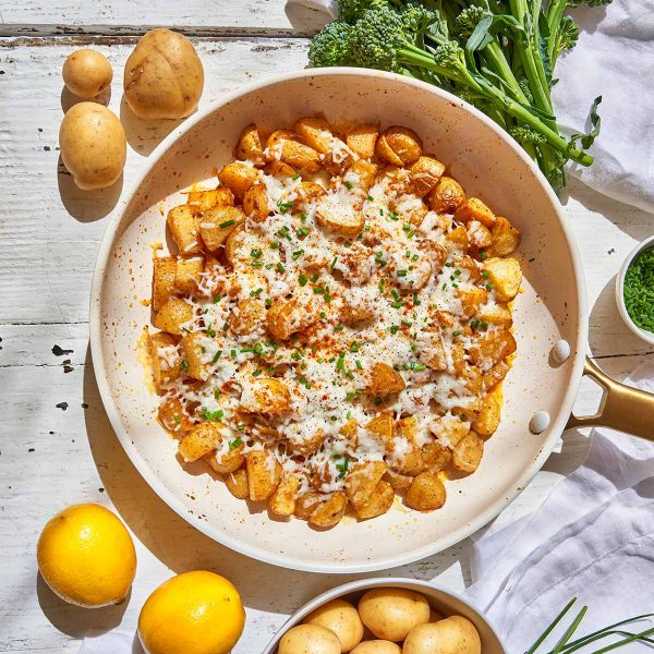 Cheesy Breakfast Potatoes Vegan Recipe