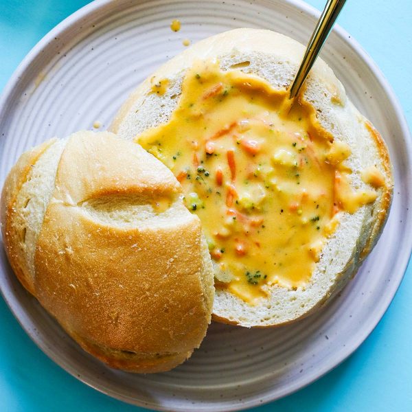 Broccoli Cheddar Bread Bowl Vegan Recipe