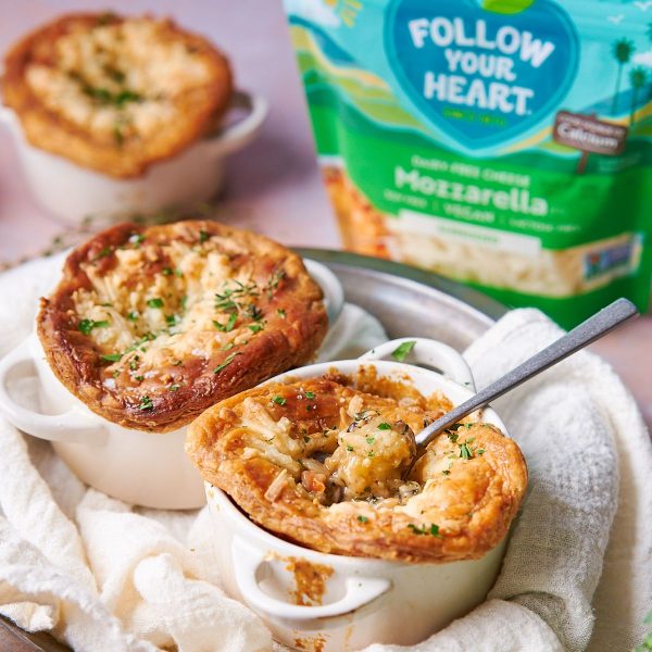 CHEESY MUSHROOM POT PIE Vegan Recipe