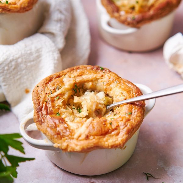 CHEESY MUSHROOM POT PIE Vegan Recipe