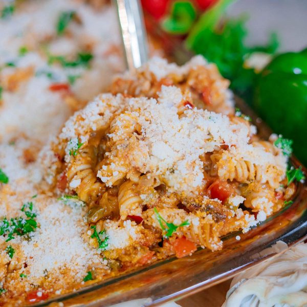 Chicken Pasta Bake Vegan Recipe