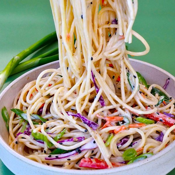 Creamy Sesame Noodles Vegan Recipe