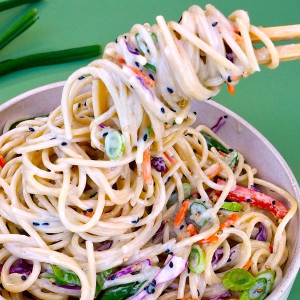 Creamy Sesame Noodles Vegan Recipe