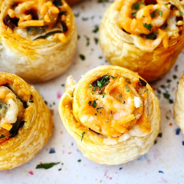 Bacon Cheddar Crescent Pinwheels Vegan Recipe