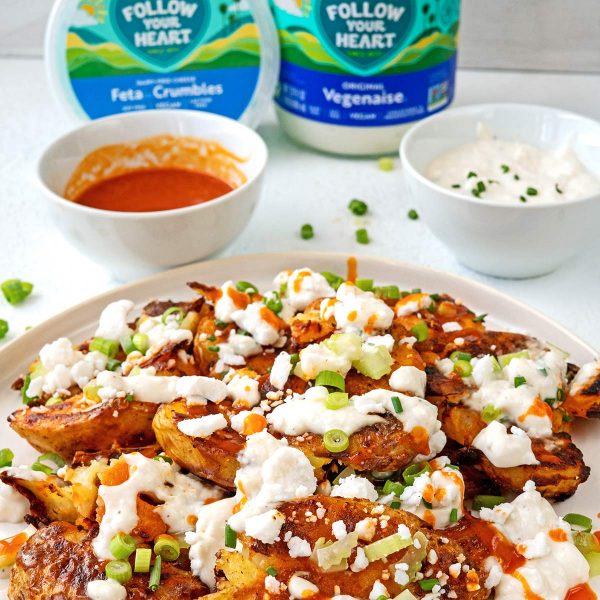 Crispy Buffalo Potatoes Vegan Recipe
