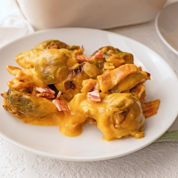 Loaded Brussels Sprouts Bake Vegan Recipe