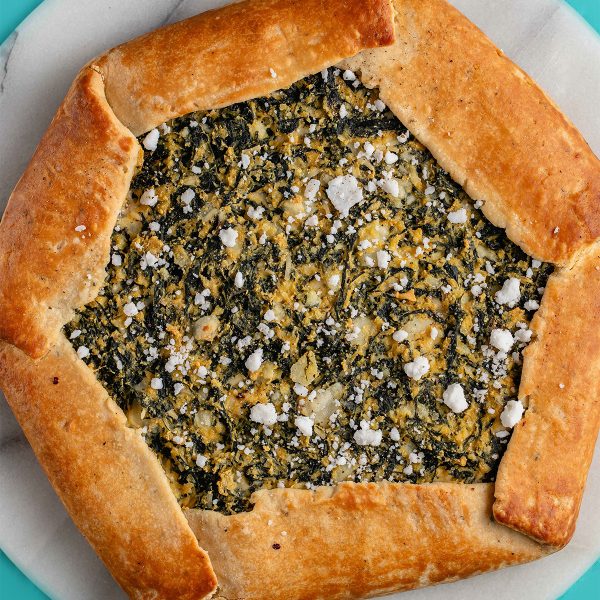 Spinach and Feta Galette Vegan Recipe