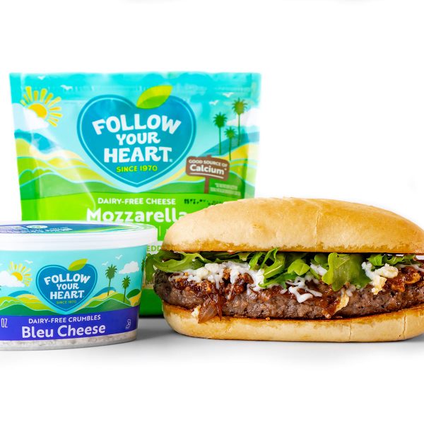 Gourmet Bleu Cheese Burger Vegan Recipe