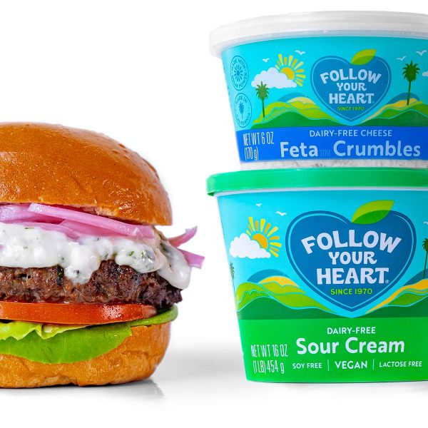 Feta Tzatziki Burger Vegan Recipe