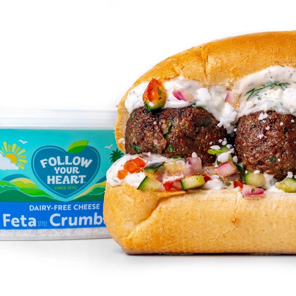 Feta Meatball Sandwich Vegan Recipe
