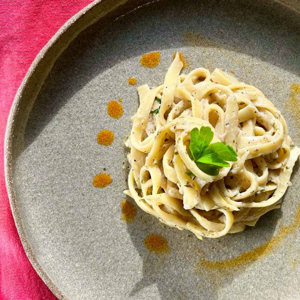 Fettuccine Alfredo Vegan Recipe