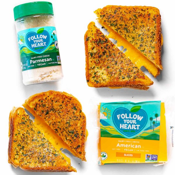 Garlic Bread Grilled Cheese Vegan Recipe