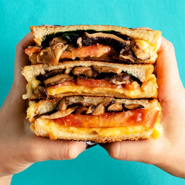 Garlic Miso Mushroom Grilled Cheese Vegan Recipe