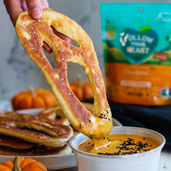Ghost Flatbreads with Chipotle Cheddar Fondue Vegan Recipe