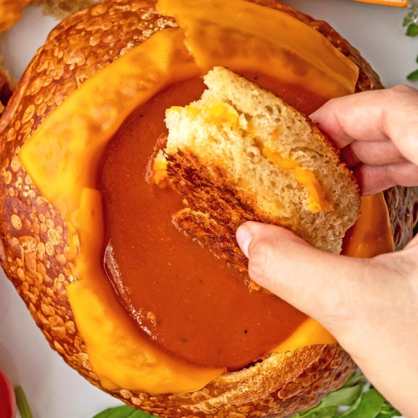 Grilled Cheese Bread Bowl Vegan Recipe