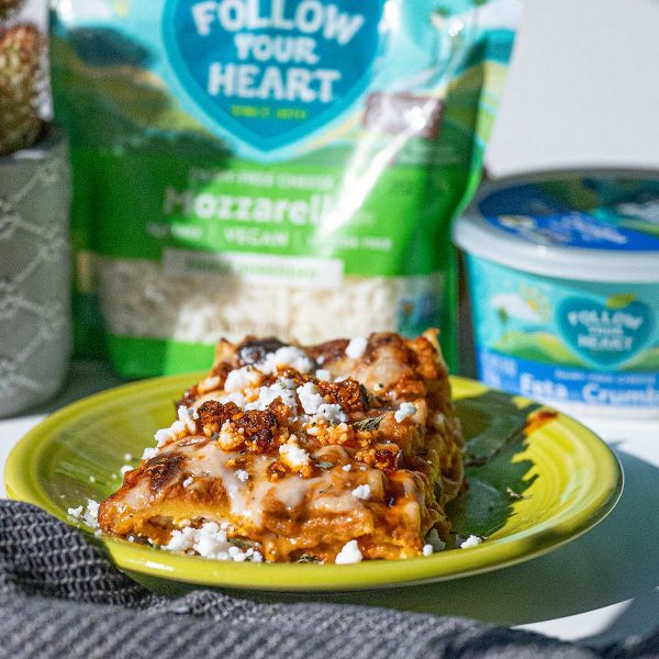 Carrot Harissa Mushroom Lasagna Vegan Recipe