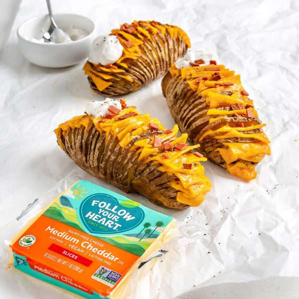 Cheesy Hasselback Potatoes Vegan Recipe