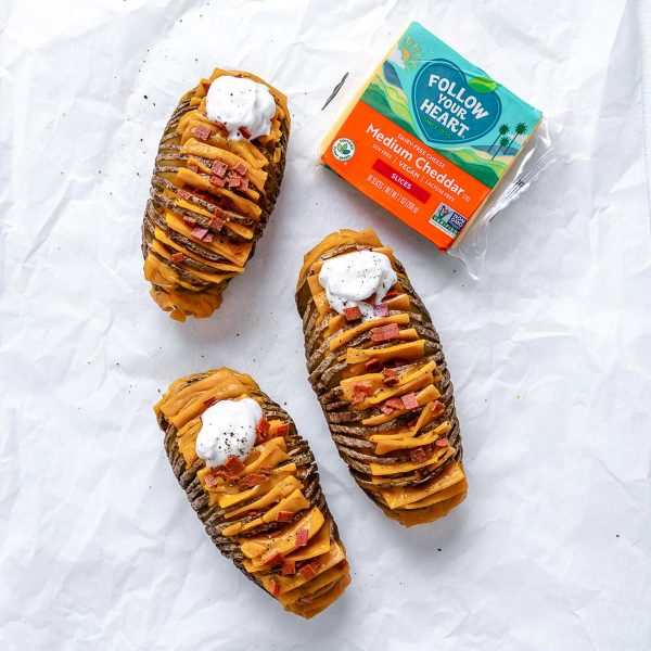Cheesy Hasselback Potatoes Vegan Recipe