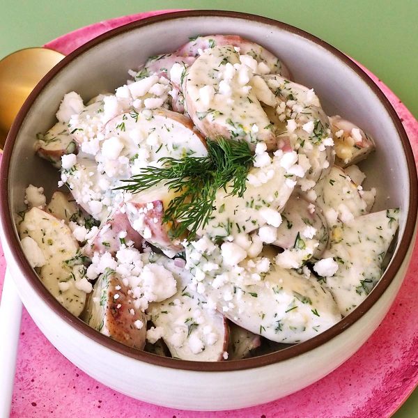 Herb Feta Potato Salad Vegan Recipe