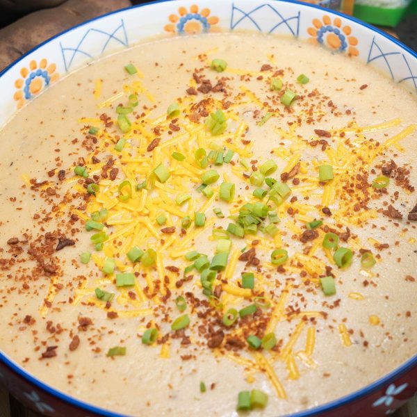 Loaded Potato Soup Vegan Recipe