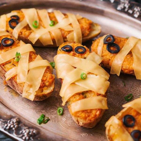 Mummy Twice Baked Potatoes Vegan Recipe
