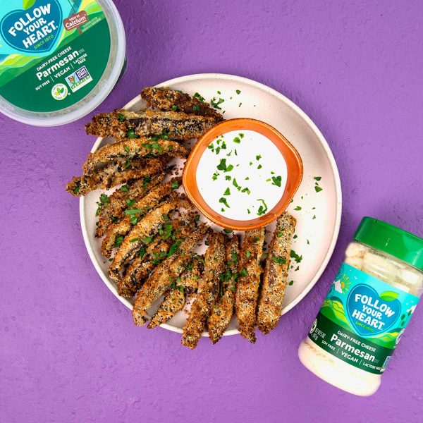 Parmesan Crusted Portobello Fries Vegan Recipe
