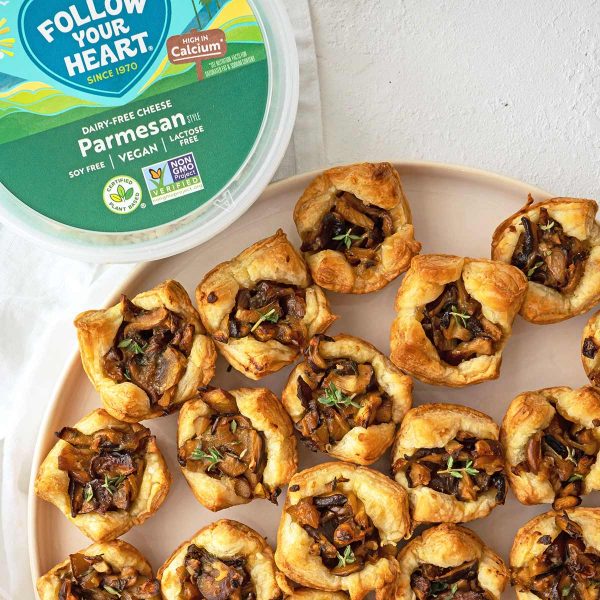 Parmesan Mushroom Tartlets Vegan Recipe
