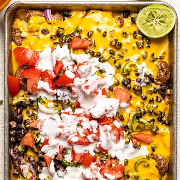 Crispy Herb Potato Nachos Vegan Recipe