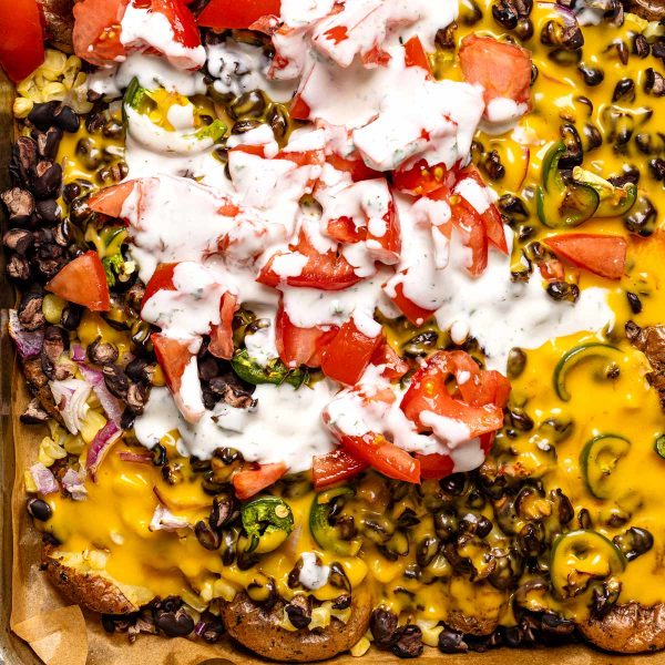 Crispy Herb Potato Nachos Vegan Recipe