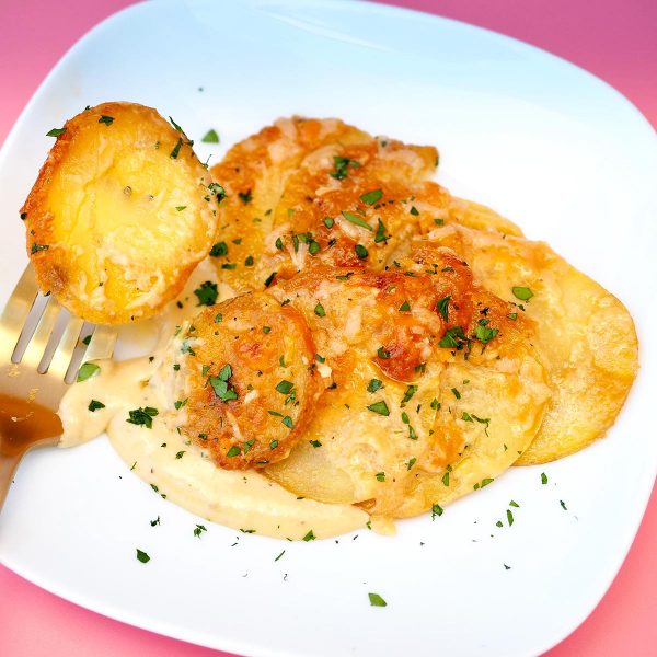 Cheesy Potatoes Au Gratin Vegan Recipe
