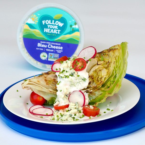 Red White and Bleu Grilled Wedge Salad Vegan Recipe