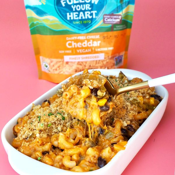 Southwest Chipotle Mac and Cheese Vegan Recipe