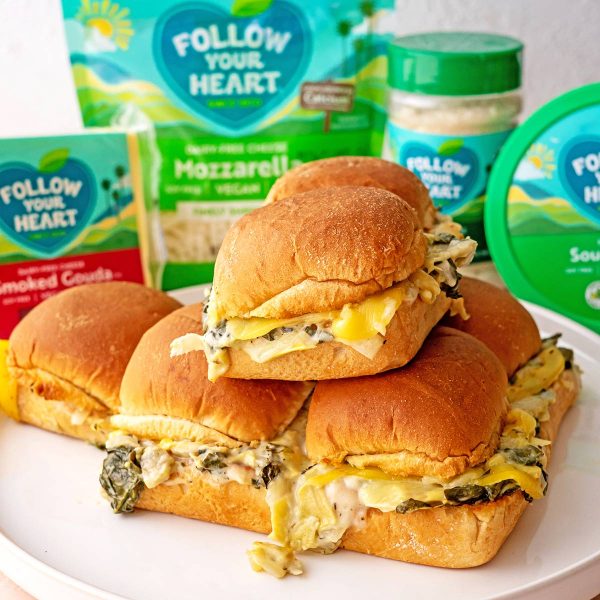 Spinach Artichoke Sliders Vegan Recipe