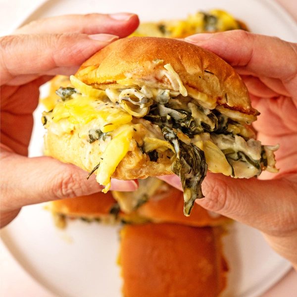 Spinach Artichoke Sliders Vegan Recipe