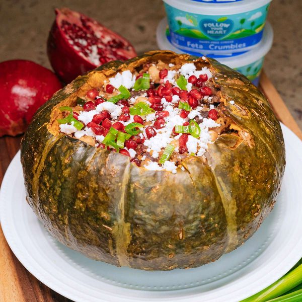 Holiday Stuffed Pumpkin Vegan Recipe