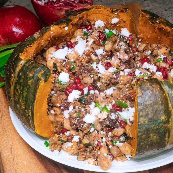 Holiday Stuffed Pumpkin Vegan Recipe