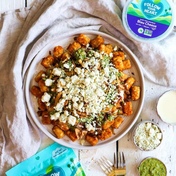 Bleu Cheese Steakhouse Burger Totchos Vegan Recipe