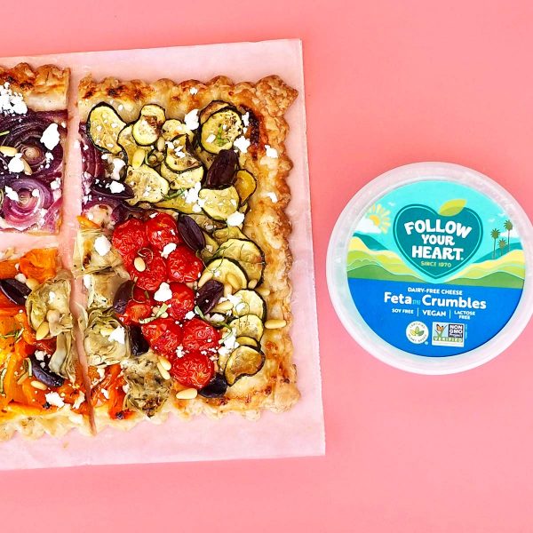 Vegetable and Feta Tart Vegan Recipe