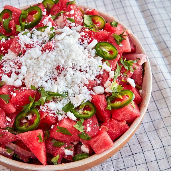 Watermelon Feta Salad Vegan Recipe