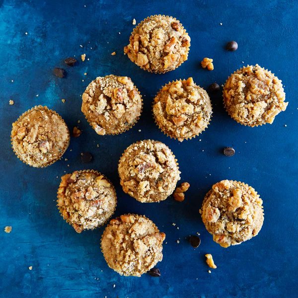 Zucchini Chocolate Chip Walnut Muffins Vegan Recipe